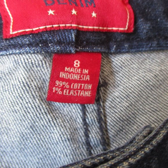 Chaps Denim Jeans Size 8 zipper on side - Picture 6 of 7